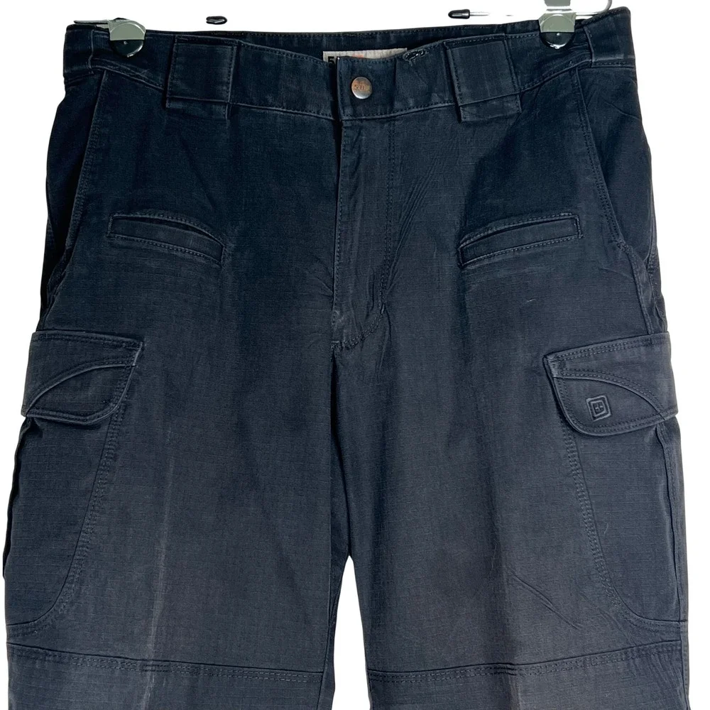 5.11 Tactical Men Black Ripstop TDU Cargo Pants 32x32 Workwear 74369-019
